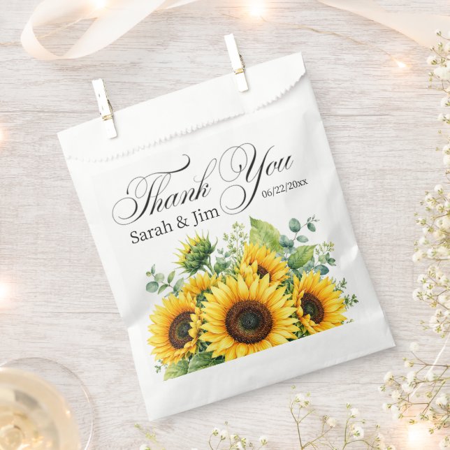 Dankeschön-Hochzeitsgeschenktüten Geschenktütchen (Ausgeschnitten)