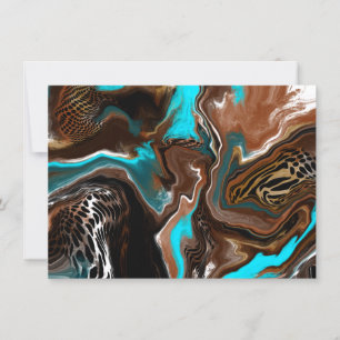 Dankeschön   Hübsche Abstrakte Kunstkarte Karte