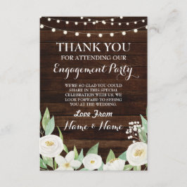 Dankeschön Ihre Karte Hochzeit Wood White Blume