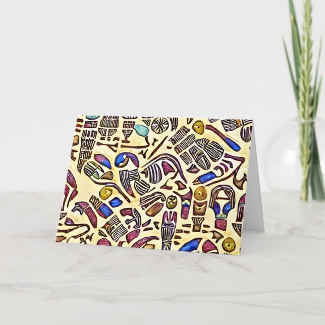 Dankeschön Ihre Karte Inspiriert von Nubian Nights (Vorderseite)