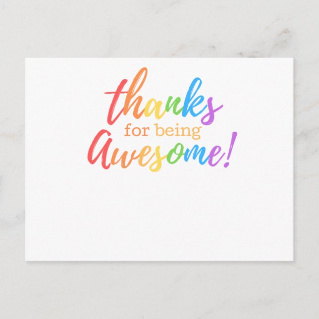 Dankeschön Karte (Vorderseite)