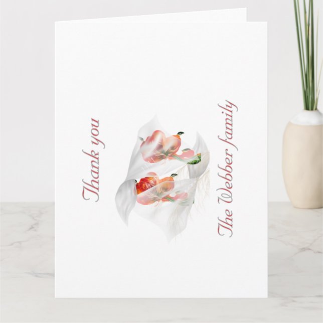 Dankeschön Karte (Vorderseite)