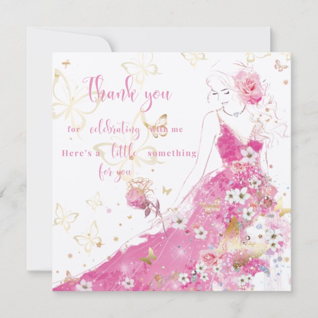 Dankeschön Karte (Vorderseite)