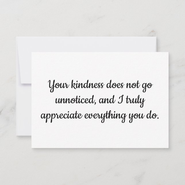 Dankeschön Karte (Rückseite)