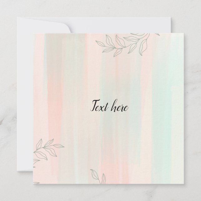 Dankeschön Karte (Vorderseite)