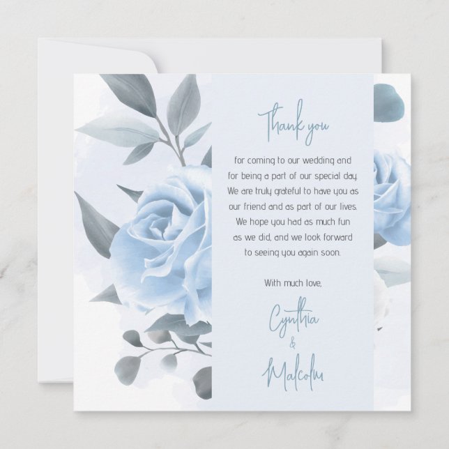 Dankeschön Karte (Rückseite)