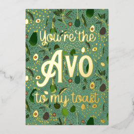 Dankeschön Karte "Du bist das 'avo' zu meinem Toas