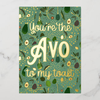 Dankeschön Karte "Du bist das 'avo' zu meinem Toas