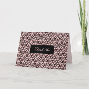 Dankeschön Karte - Eleganz in Rosa
