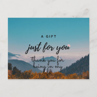 Dankeschön Karte. Familienfreunde und Liebe-Karte. Postkarte