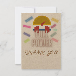 Dankeschön-Karte ( Fitness, Abs in progress, Worko Dankeskarte