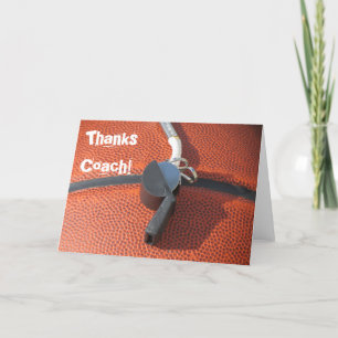 Dankeschön Karte für Basketballtrainer