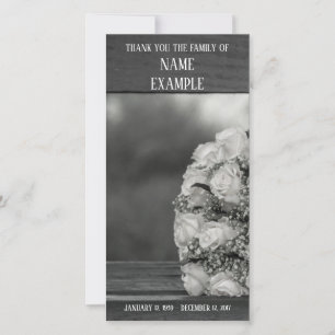 Dankeschön Karte für Beerdigung und Bereavement