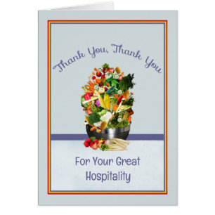 Dankeschön-Karte für das große Gastgewerbe