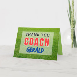 Dankeschön Karte für den Sporttrainer