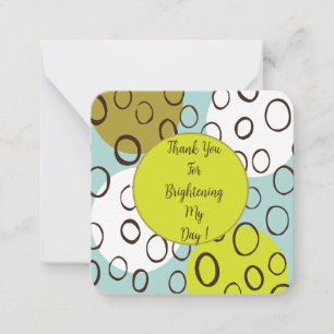 Dankeschön-Karte für die Aufhellung meines Tages: Mitteilungskarte