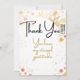 Dankeschön Karte für eine Königin