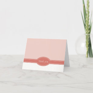 Dankeschön Karte für Hochzeit oder Dusche, Koralle