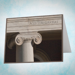 Dankeschön Karte für Latein