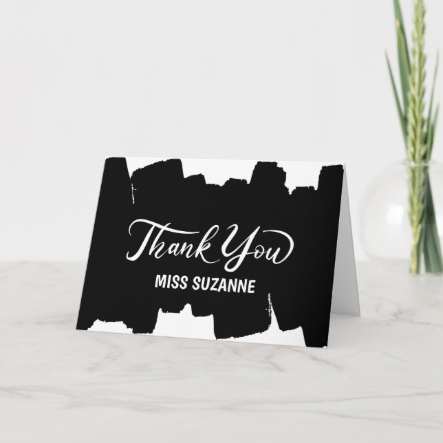 Dankeschön Karte für Lehrer, Mitarbeiter, Kindermä (Vorderseite)