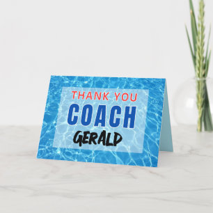 Dankeschön Karte für Swim Coach