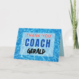 Dankeschön Karte für Swim Coach