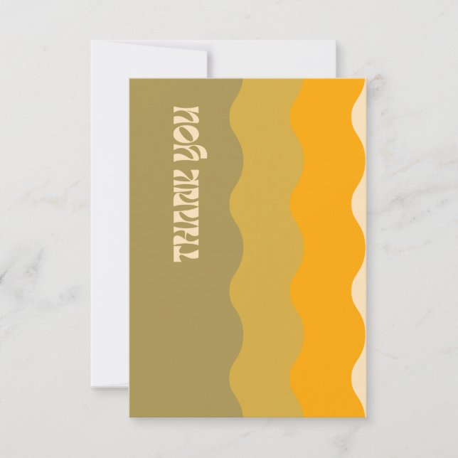 Dankeschön Karte - Grün (Vorderseite)