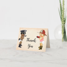 Dankeschön-Karte Little Recruit Baby Shower