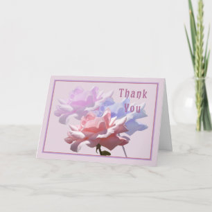 Dankeschön Karte mit drei Designer-Rose