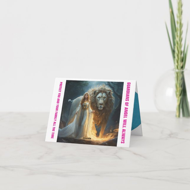 Dankeschön-Karte - Mit Gottes Schutz angepasst Dankeskarte (Rückseite)