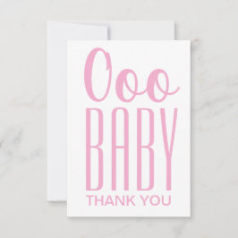 Dankeschön Karte: Pink Ooo Baby Danke