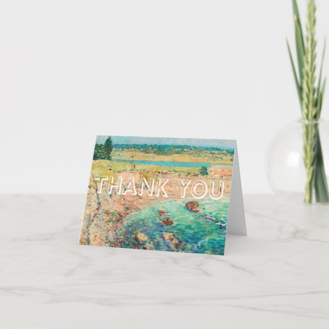 Dankeschön Karte, unbedruckte Innenseite, florale  Dankeskarte (Vorderseite)