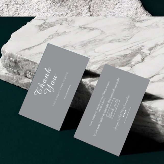 Dankeschön-Karten Rabattcode-Überprüfung Kleinunte Visitenkarte (Von Creator hochgeladen)