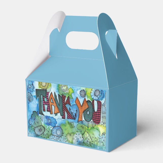 Dankeschön Leckerei Geschenkschachtel (Vorderseite)