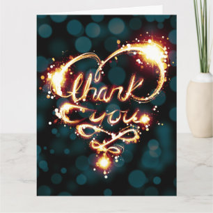 Dankeschön Licht Dankeskarte