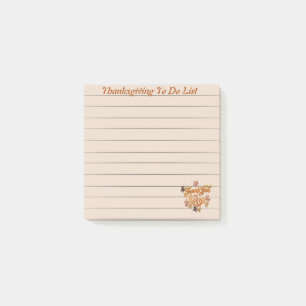 Dankeschön-Liste Post-it Notizen