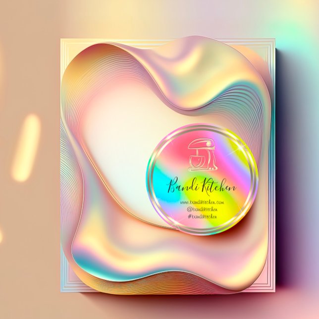 Dankeschön Logo Küche Kochen Koch Rainbow Gold Runder Aufkleber (Thank Logo Kitchen Cooking Chef Rainbow Gold Classic Round Sticker)