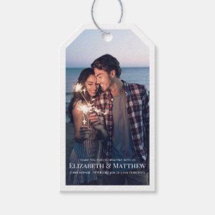 Dankeschön Moderne und einfache Hochzeit von Fot Geschenkanhänger