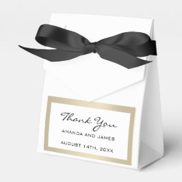 Dankeschön Name Datum White Sepia Gold Rahmen Gefa Geschenkschachtel