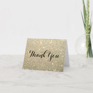 Dankeschön Note Card - Gold Glit Fab Dankeskarte