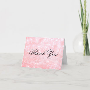 Dankeschön Note Card - Lit Pink Glit Fab Dankeskarte