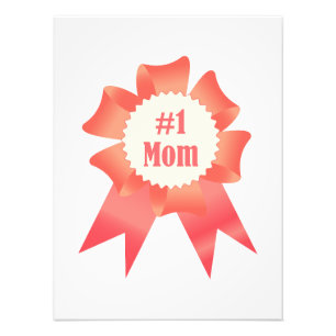 Dankeschön Nummer Eins Mama Gewinner Preisband Fotodruck