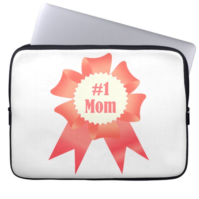 Dankeschön Nummer Eins Mama Gewinner Preisband Laptopschutzhülle (Vorderseite)