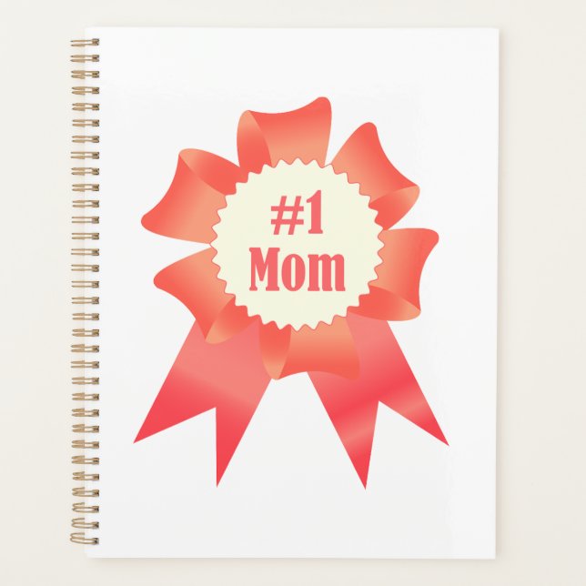 Dankeschön Nummer Eins Mama Gewinner Preisband Planer (Vorderseite)