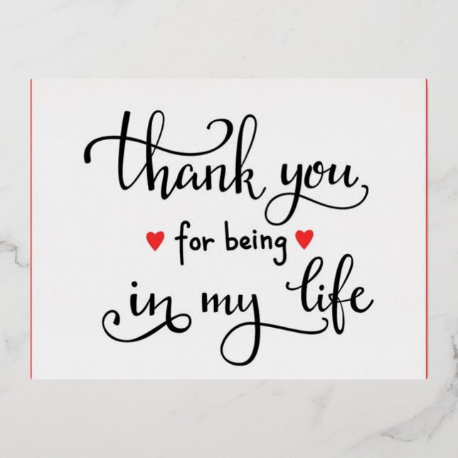 Dankeschön Postkarte (Vorderseite)