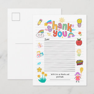 Dankeschön-Postkarte Postkarte