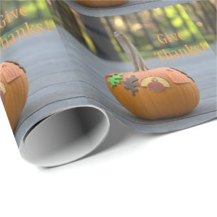 Dankeschön Pumpkin Turkey Hübsches Wrapping Paper Geschenkpapier