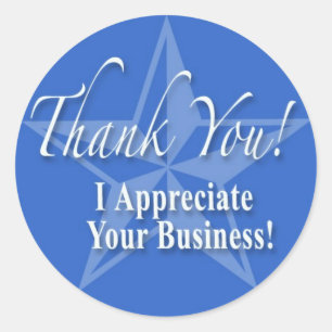 Dankeschön! Runder Aufkleber