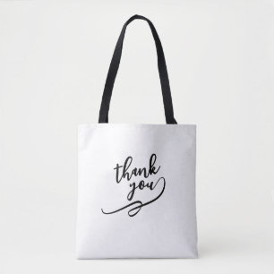 Dankeschön-Schrift-Canvas-Tasche