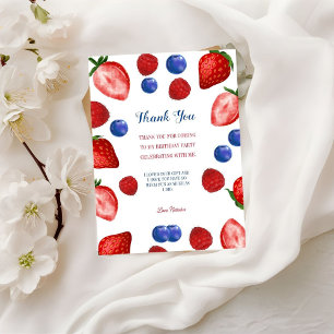 Dankeschön-Skript für eine Geburtstagsfeier mit Er Postkarte